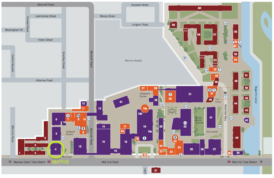 Queen Mary University Of London Map - Map Of Counties Around London